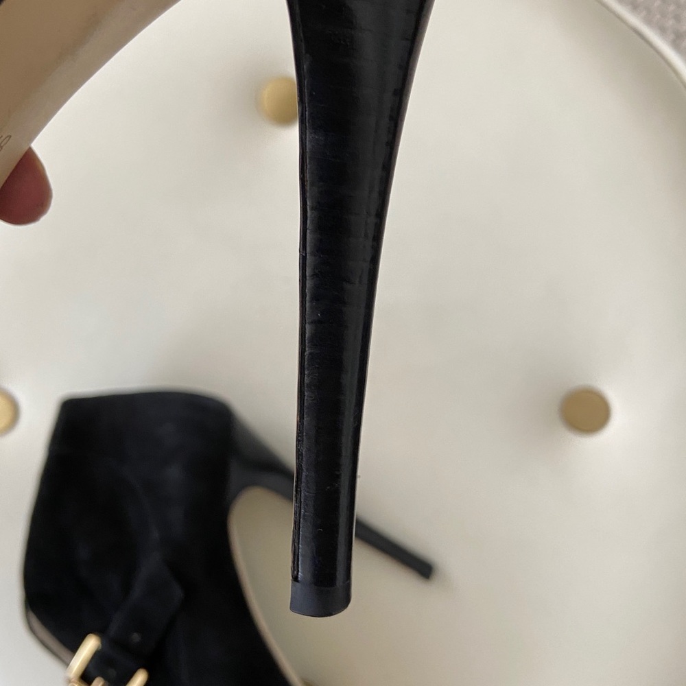 Michael Kors black suede peep toe bootie - Picture 9 of 10